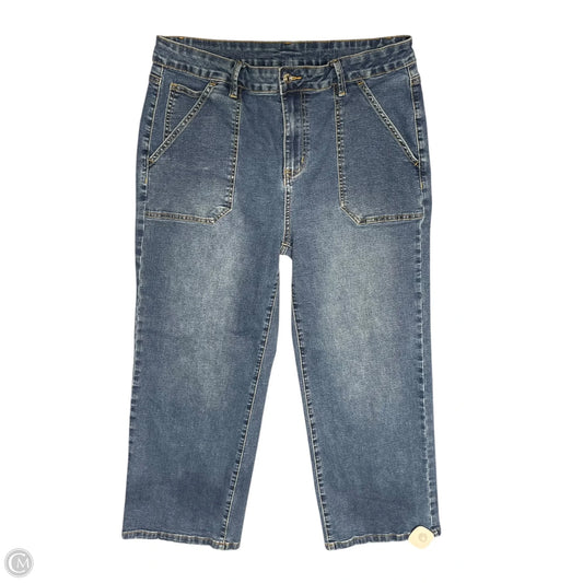 Jeans Straight By Clothes Mentor In Blue Denim, Size: 14