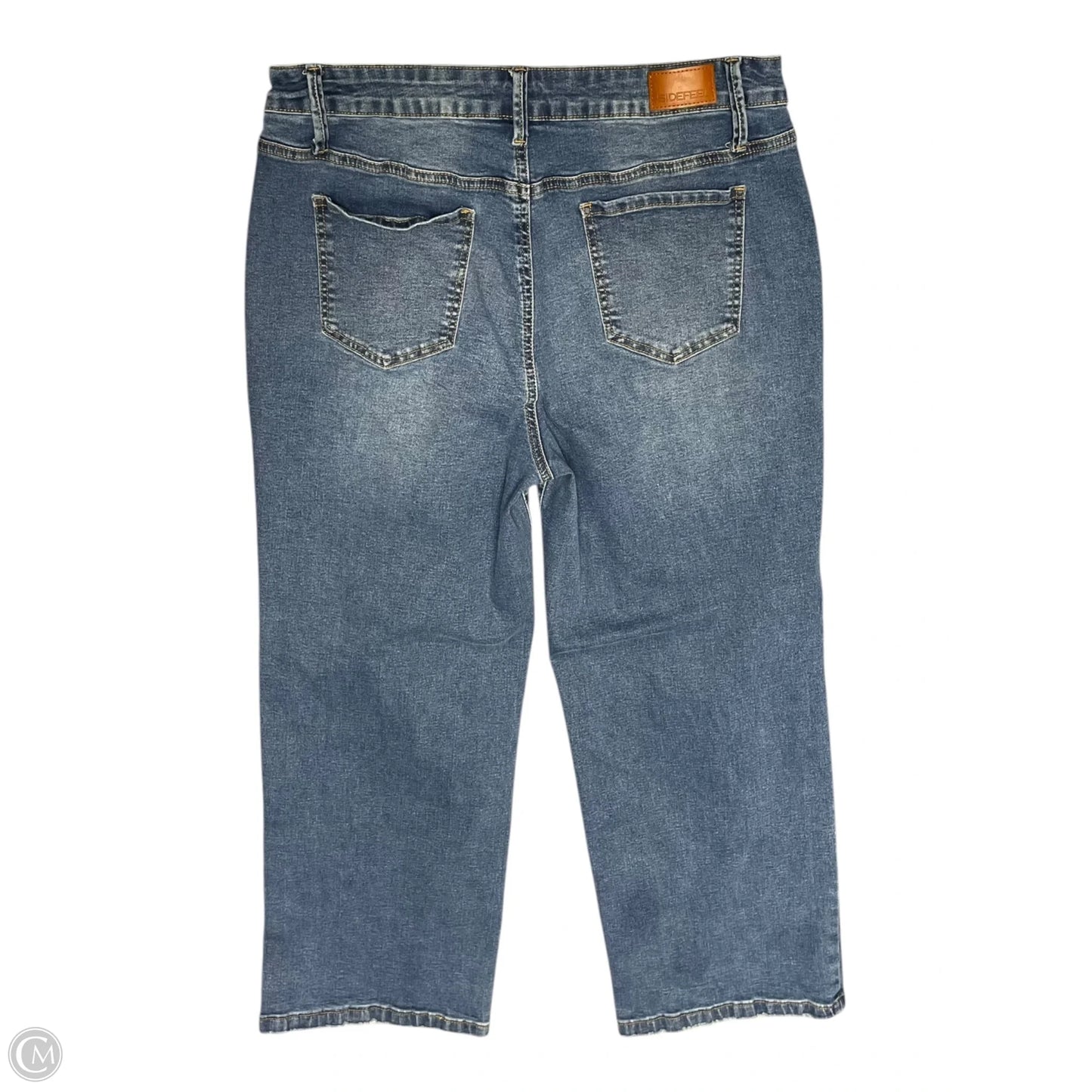 Jeans Wide Leg By Clothes Mentor In Blue Denim, Size: 16