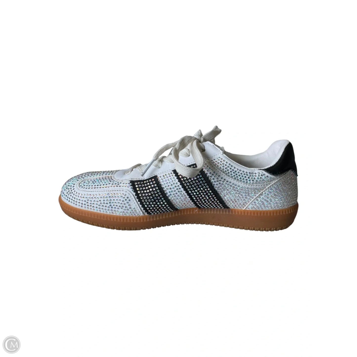 Shoes Flats By Clothes Mentor In Black & White, Size: 6