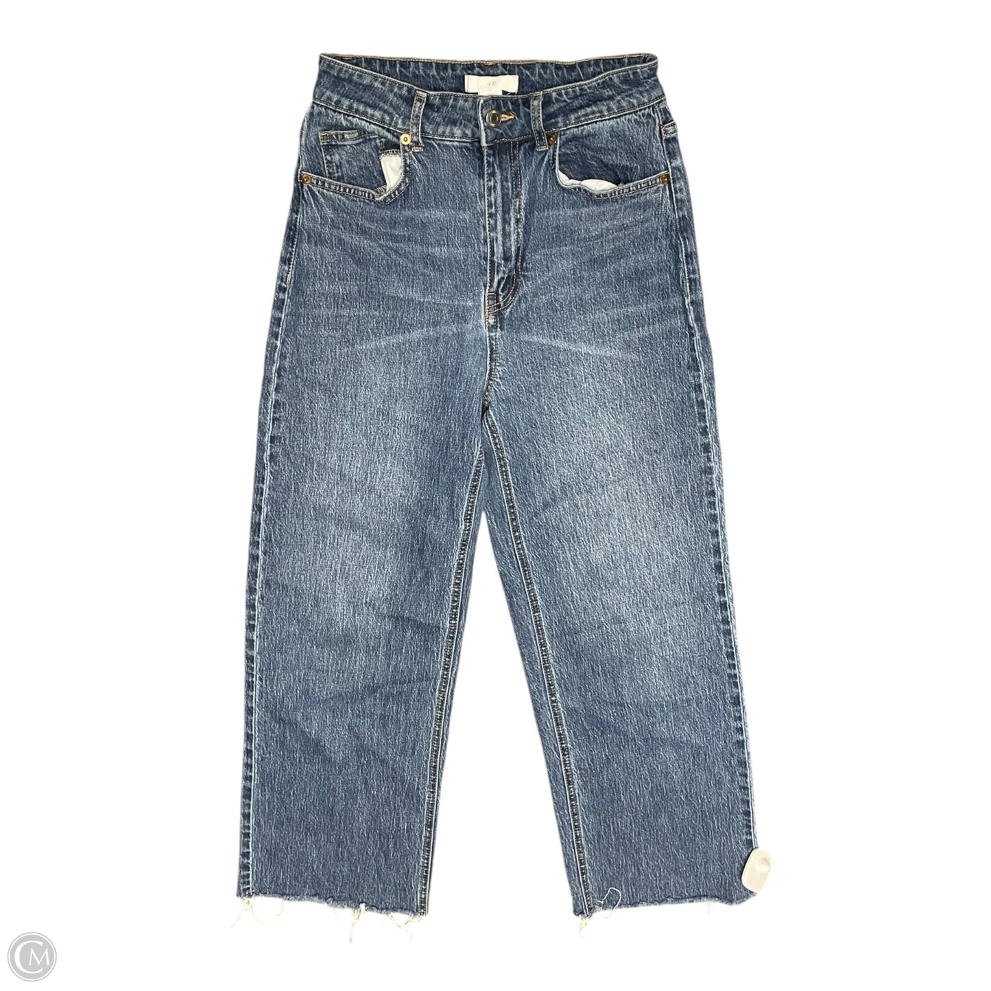 Jeans Wide Leg By H&m In Blue Denim, Size: 4
