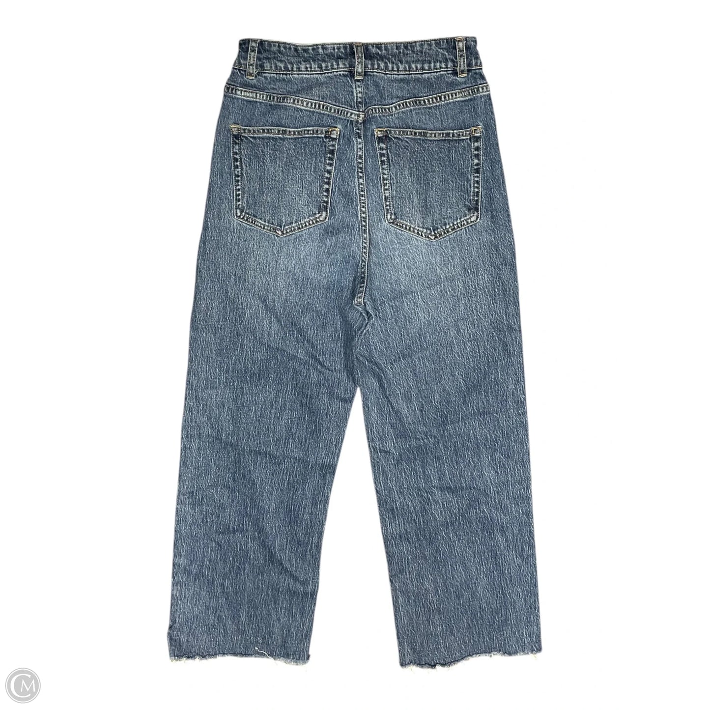 Jeans Wide Leg By H&m In Blue Denim, Size: 4