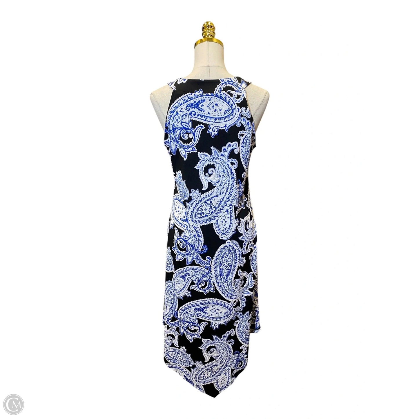 Dress Casual Midi By Dana Buchman In Blue & White, Size: S