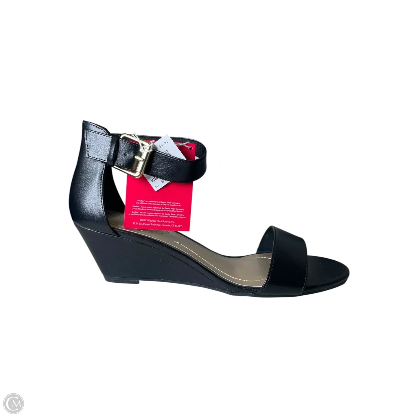 Shoes Heels Wedge By Dexflex In Black, Size: 9