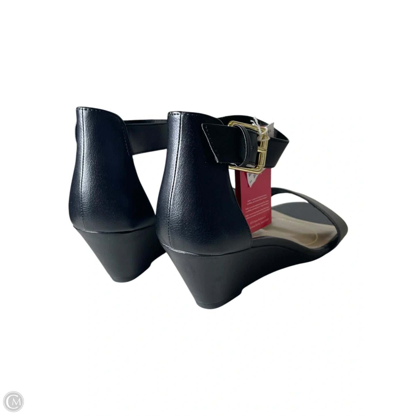 Shoes Heels Wedge By Dexflex In Black, Size: 9