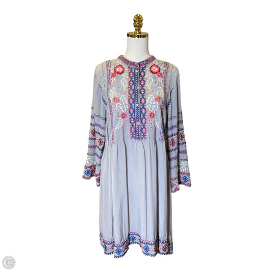 Dress Casual Midi By Johnny Was In Multi-colored, Size: M