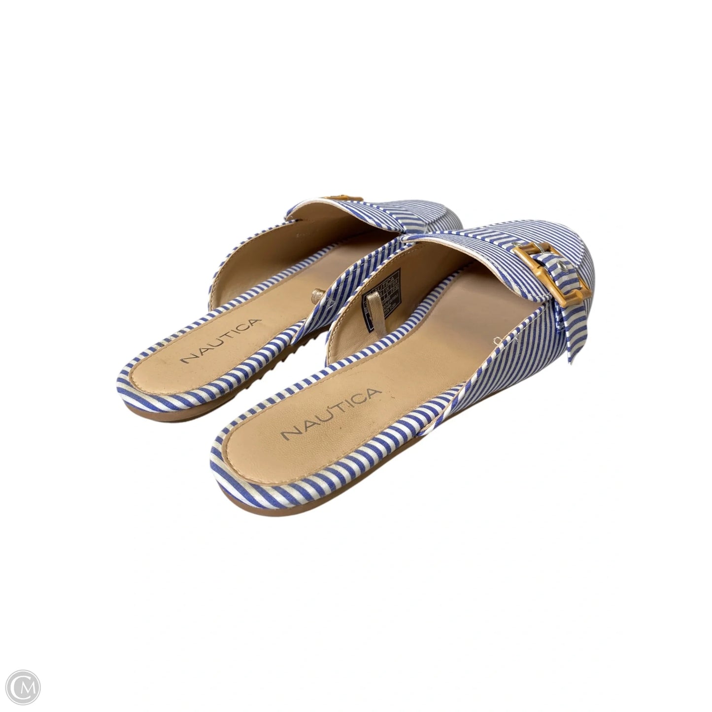Shoes Flats By Nautica In Blue & White, Size: 7