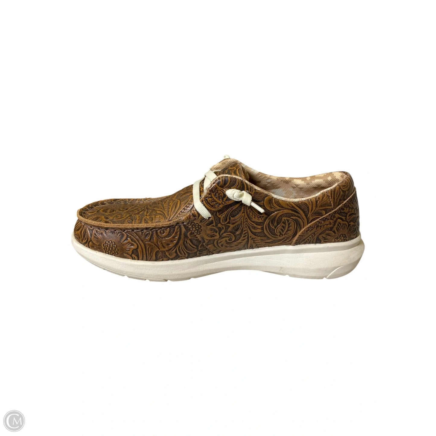 Shoes Flats By Ariat In Brown, Size: 6.5