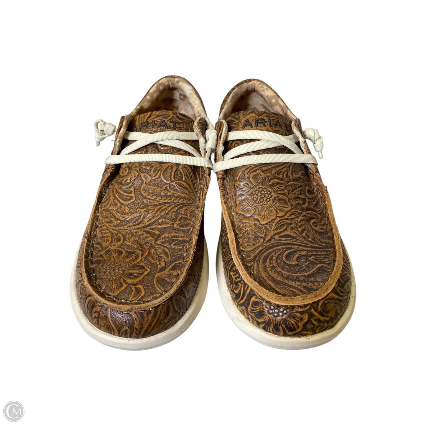 Shoes Flats By Ariat In Brown, Size: 6.5