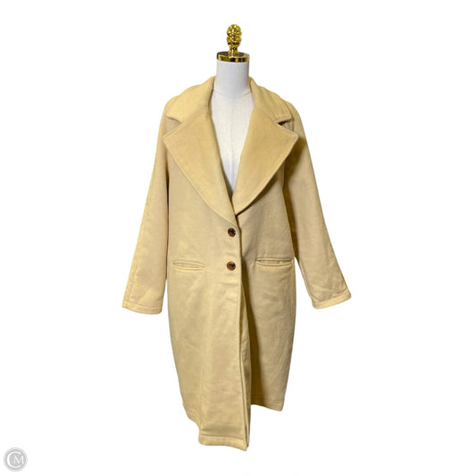 Coat Trench Coat By Versona In Tan, Size: Xl