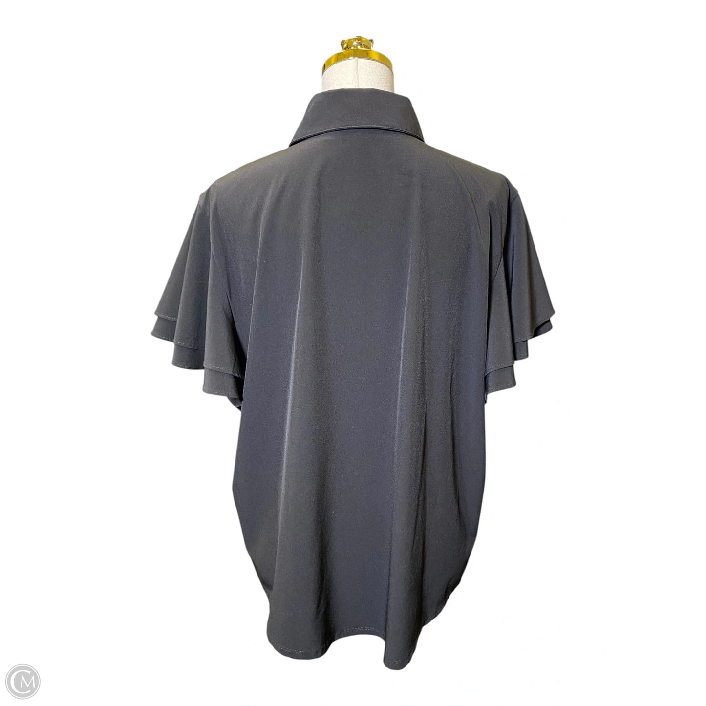 Top Short Sleeve By Chicos In Black, Size: Xl