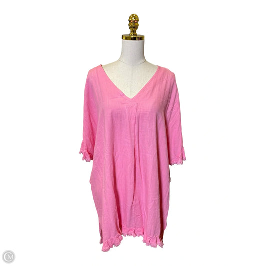 Swimwear Cover-up By Umgee In Pink, Size: 2x