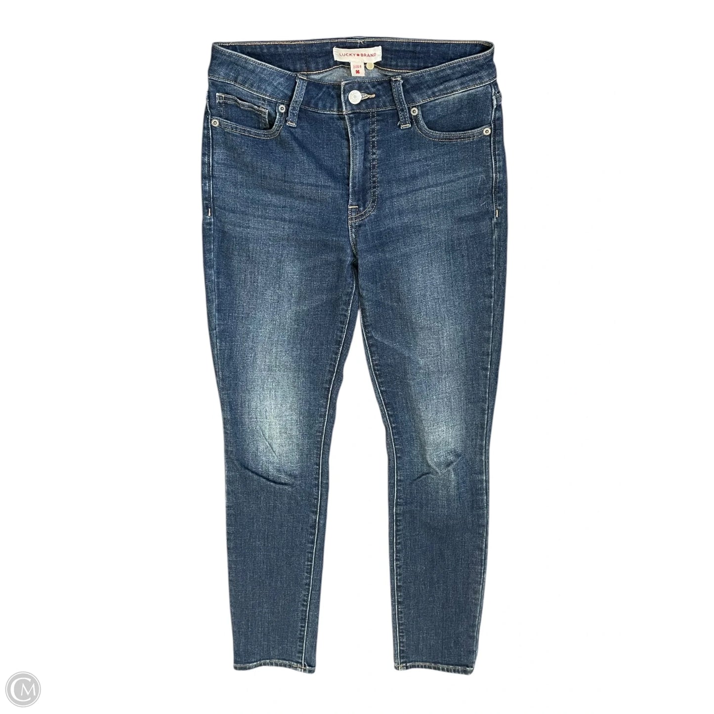 Jeans Skinny By Lucky Brand In Blue Denim, Size: 2