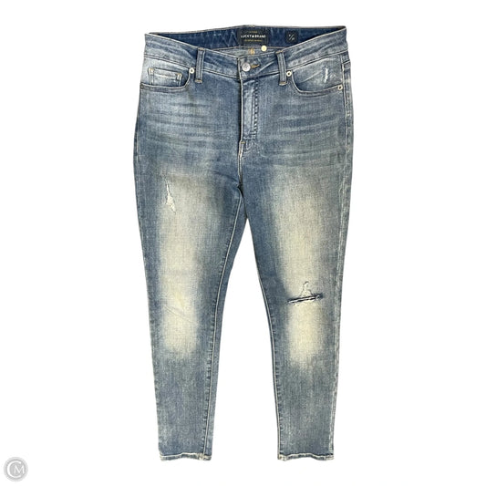 Jeans Skinny By Lucky Brand In Blue Denim, Size: 4