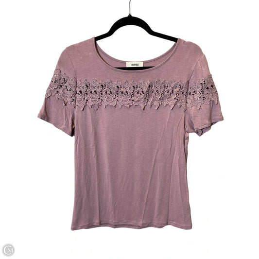 Top Short Sleeve By Meraki In Pink, Size: L