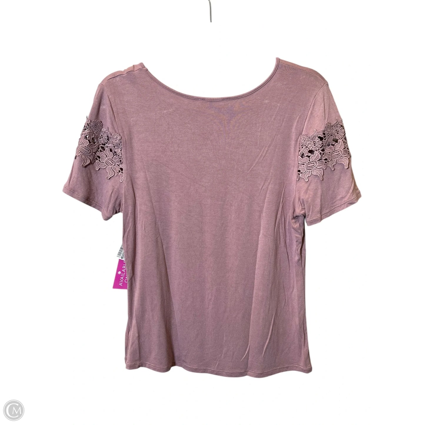 Top Short Sleeve By Meraki In Pink, Size: L