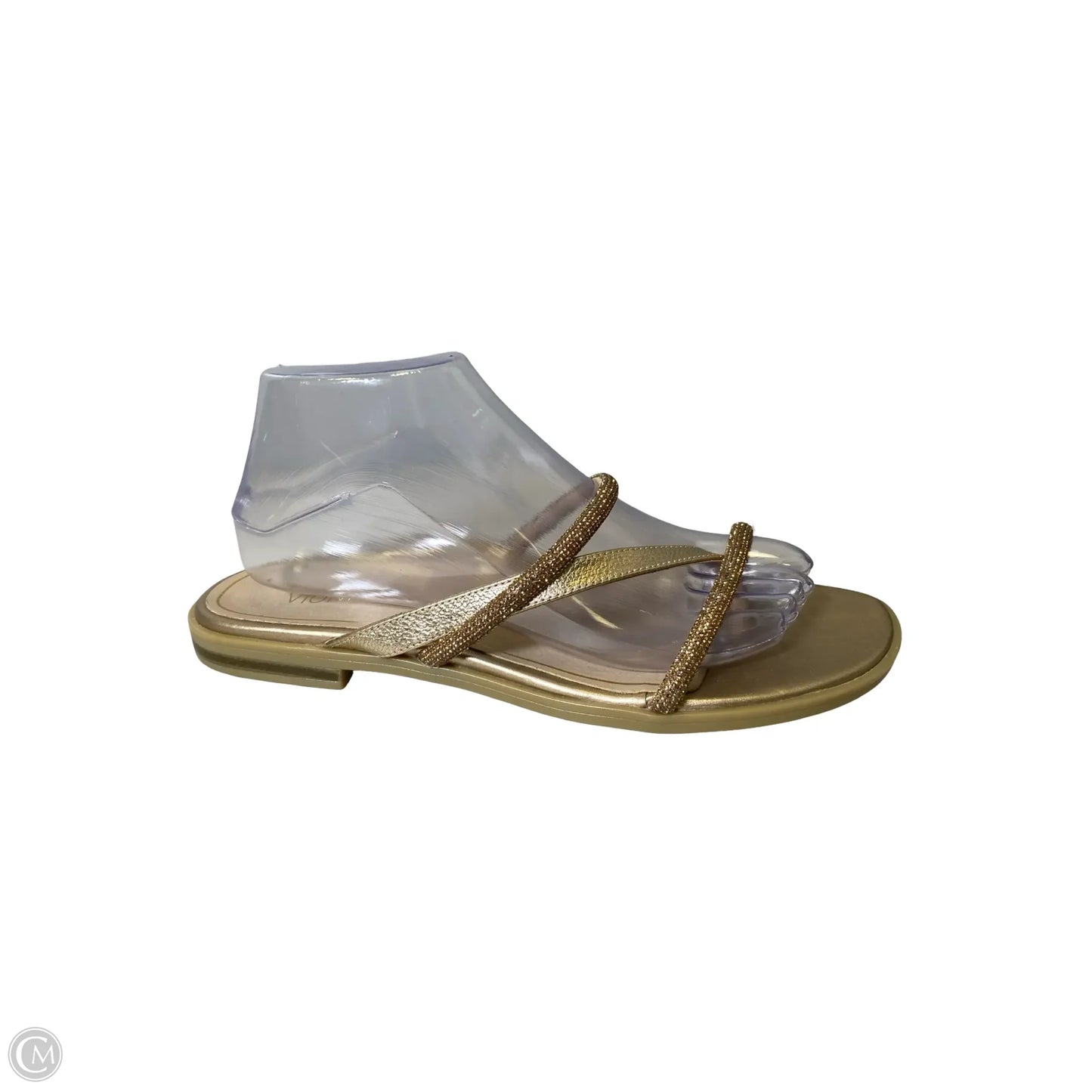 Sandals Flats By Vionic In Gold, Size: 9