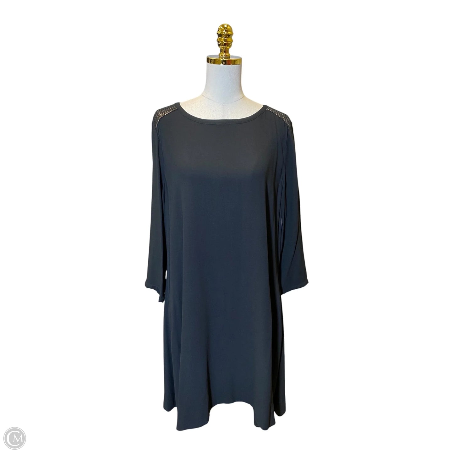 Dress Casual Midi By Eileen Fisher In Black, Size: L