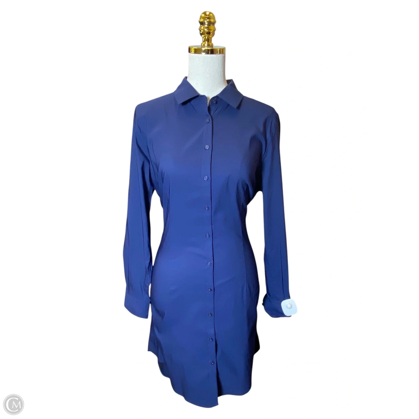Dress Casual Midi By Clothes Mentor In Navy, Size: L