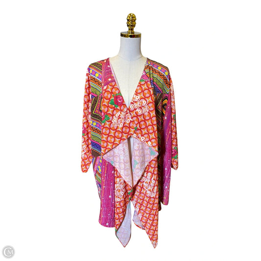 Kimono By Clothes Mentor In Multi-colored, Size: Xl