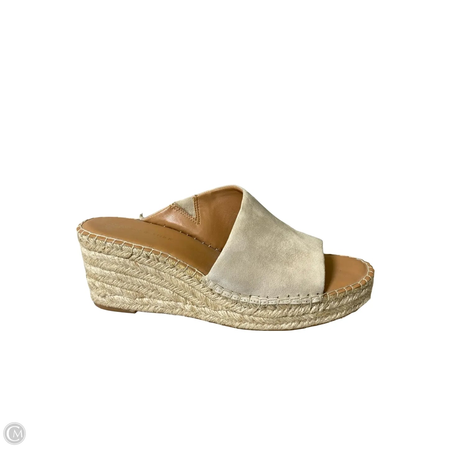 Shoes Heels Wedge By Preston And New York In Beige, Size: 9.5