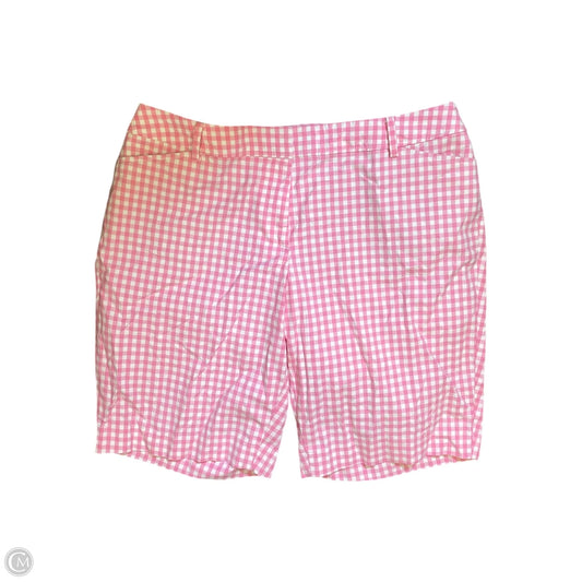 Shorts By Talbots In Pink & White, Size: 14