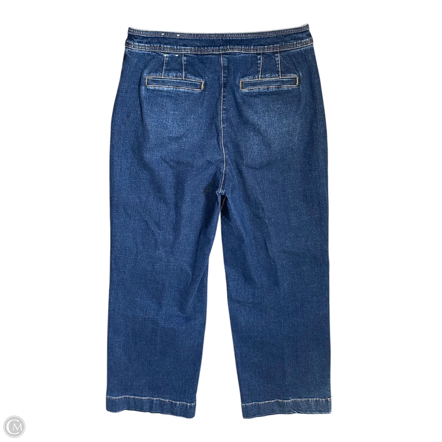 Jeans Wide Leg By Talbots In Blue Denim, Size: 12