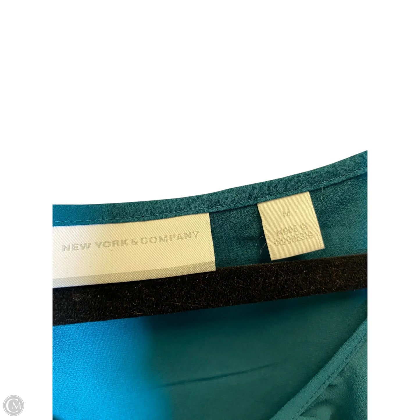 Top Short Sleeve By New York And Co In Teal, Size: M