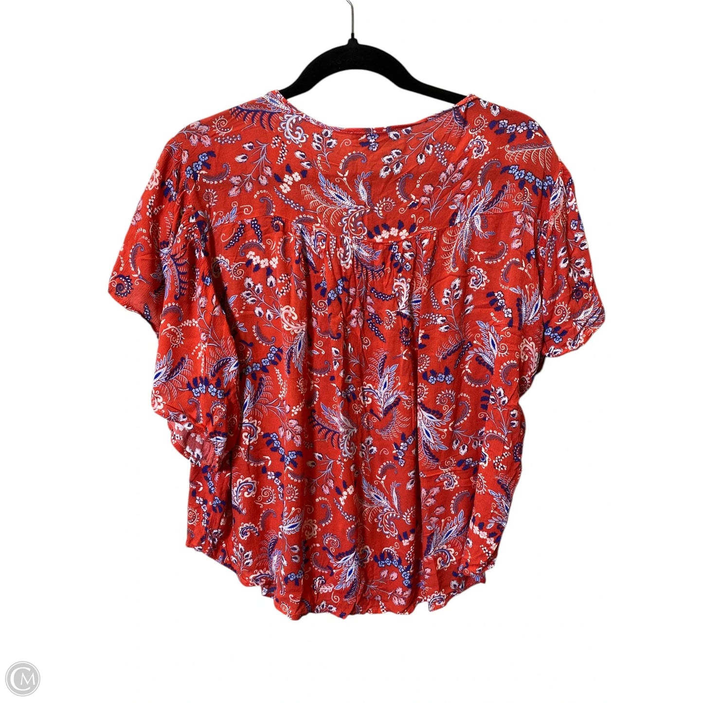 Top Short Sleeve By Democracy In Multi-colored, Size: M