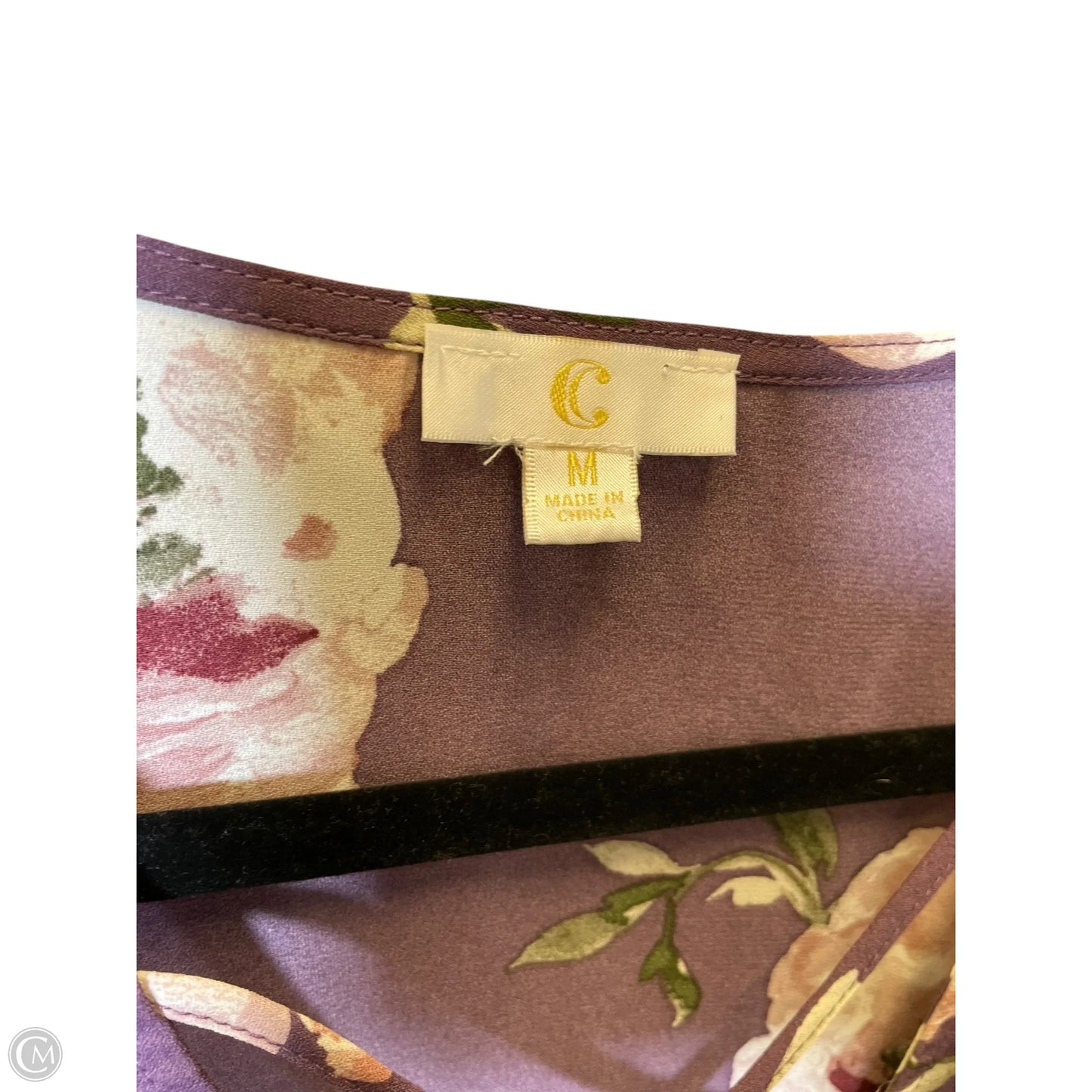Top Short Sleeve By Clothes Mentor In Floral Print, Size: M
