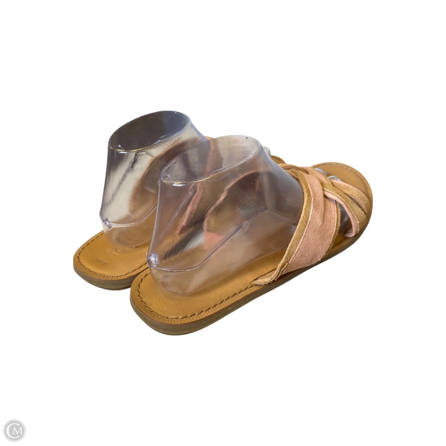 Sandals Flats By Toms In Brown & Pink, Size: 10