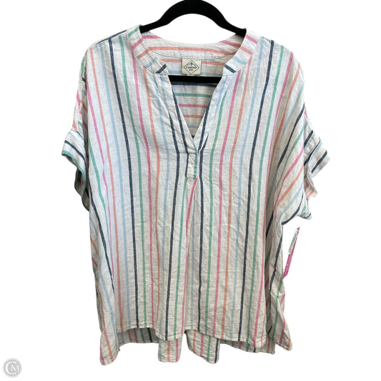 Top Short Sleeve By St Johns Bay In Multi-colored, Size: 1x