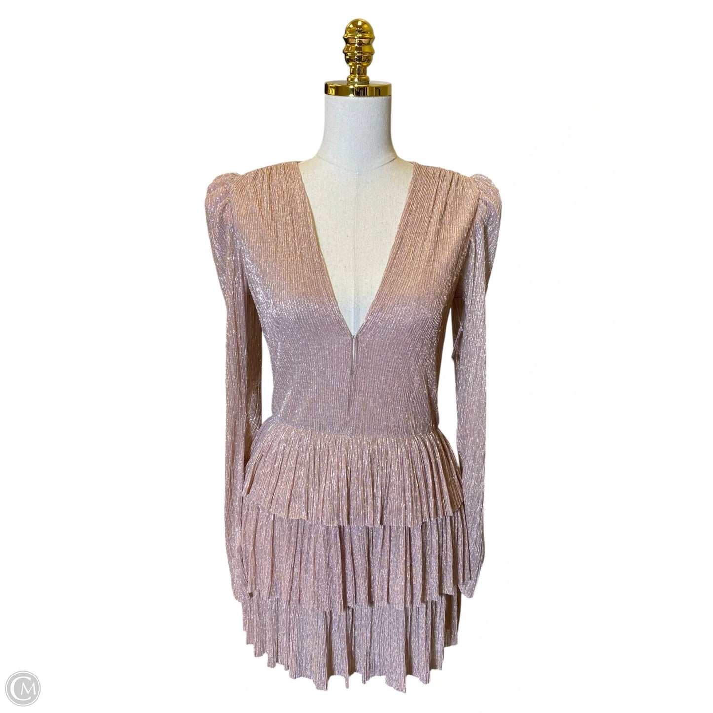 Dress Party Short By Clothes Mentor In Rose Gold, Size: S
