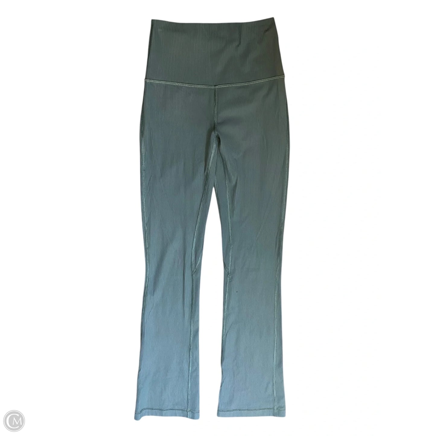 Athletic Top Short Sleeve By Lululemon In Green, Size: S