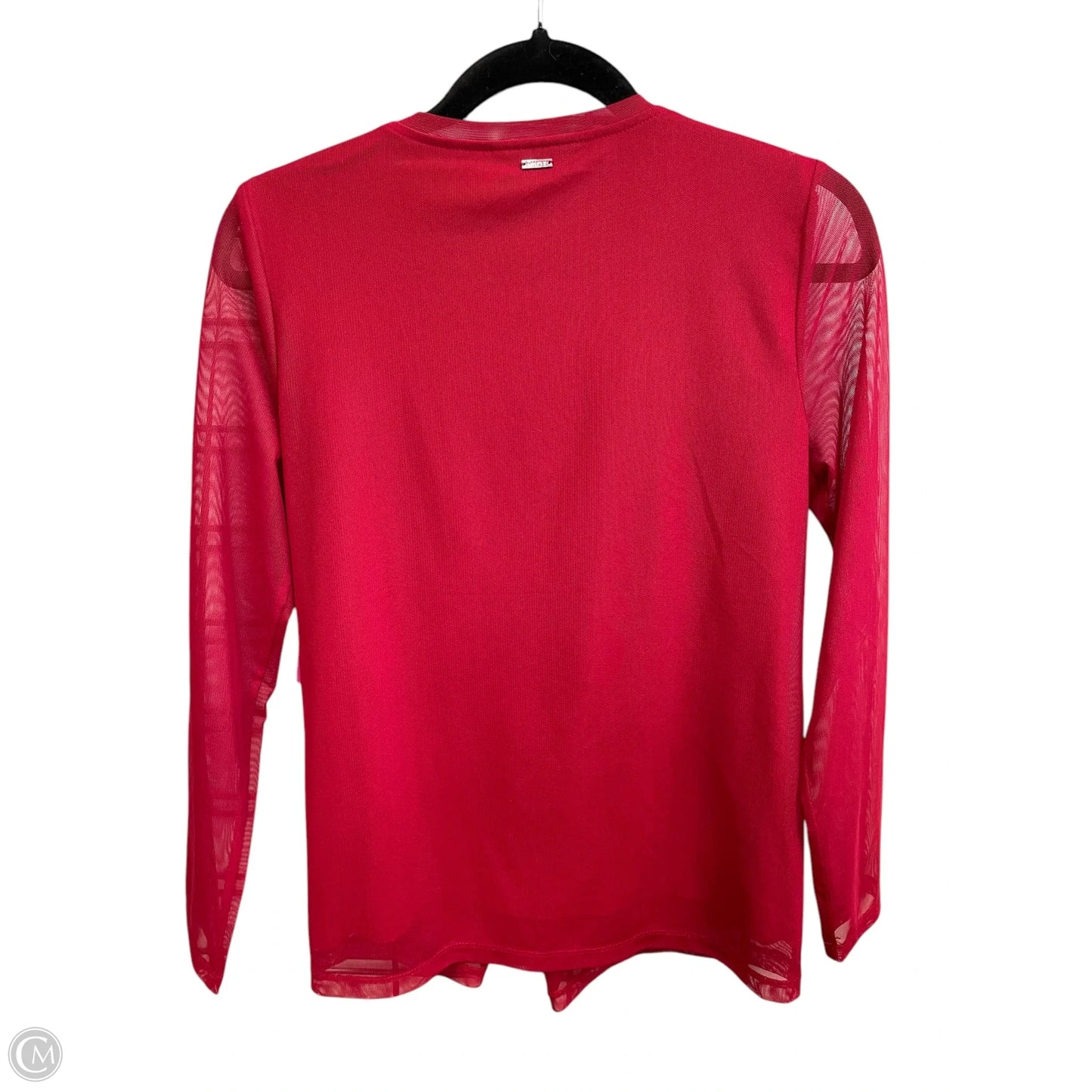 Top Long Sleeve By Dkny In Red, Size: M