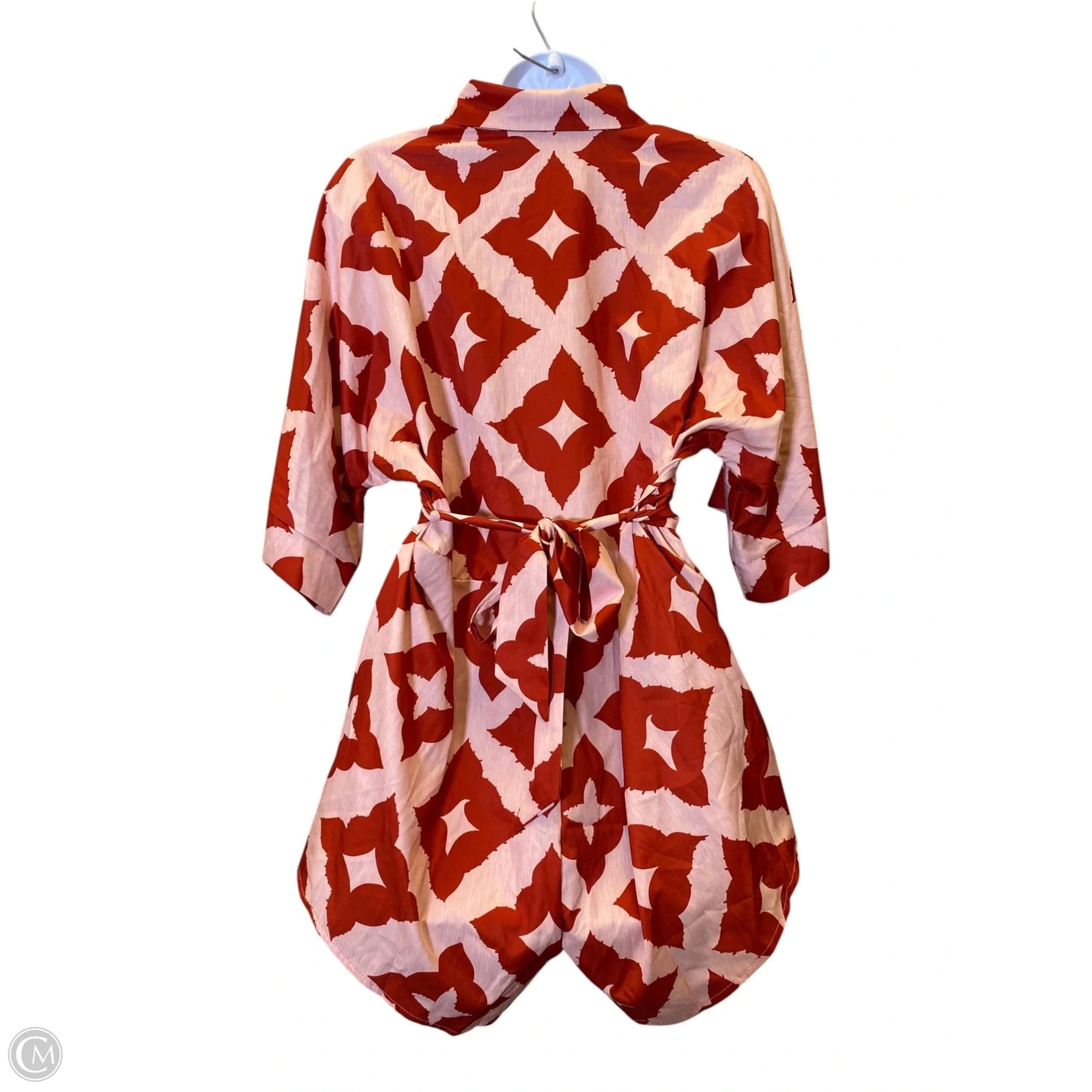 Romper By Clothes Mentor In Pink & Red, Size: S