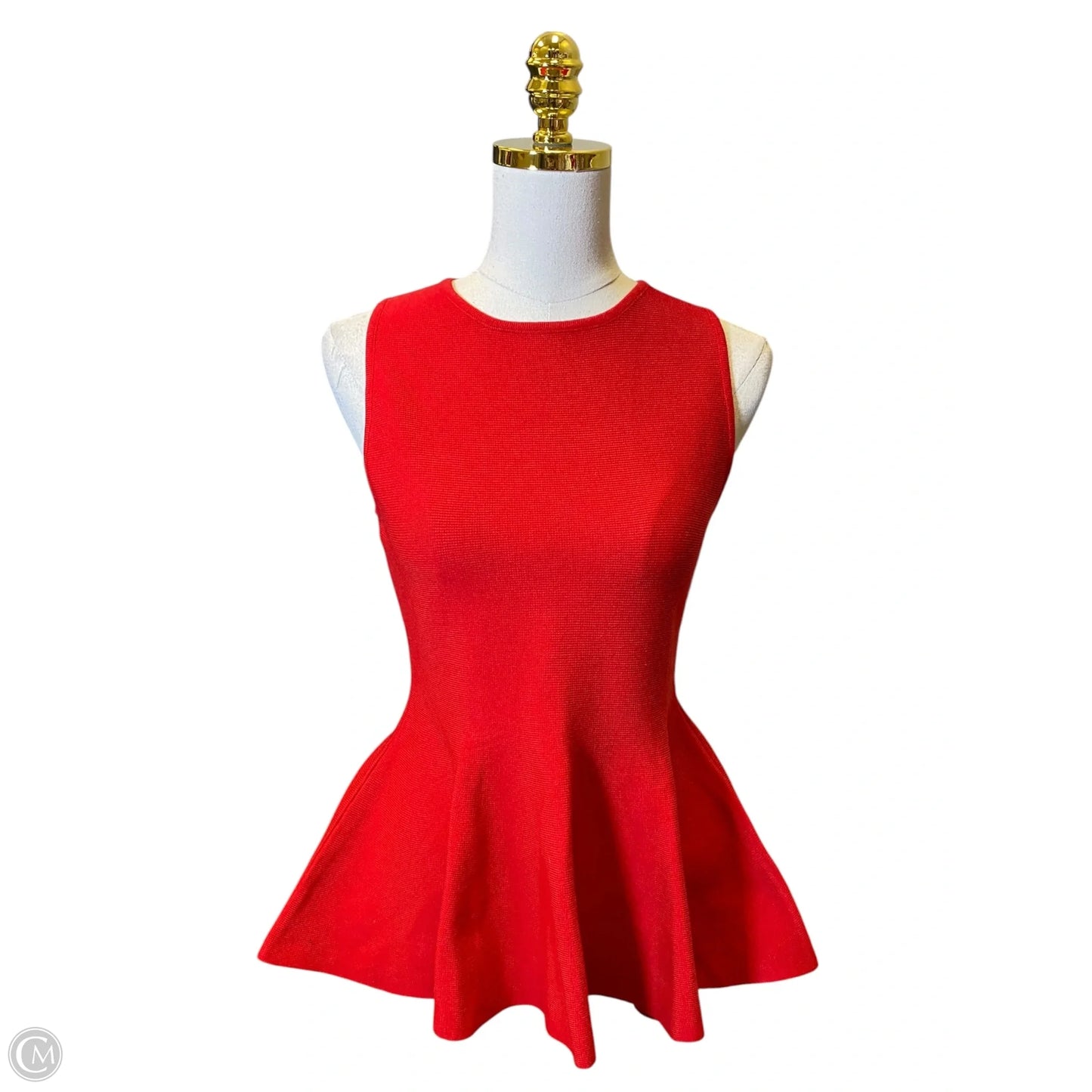 Top Sleeveless By Fore In Red, Size: M