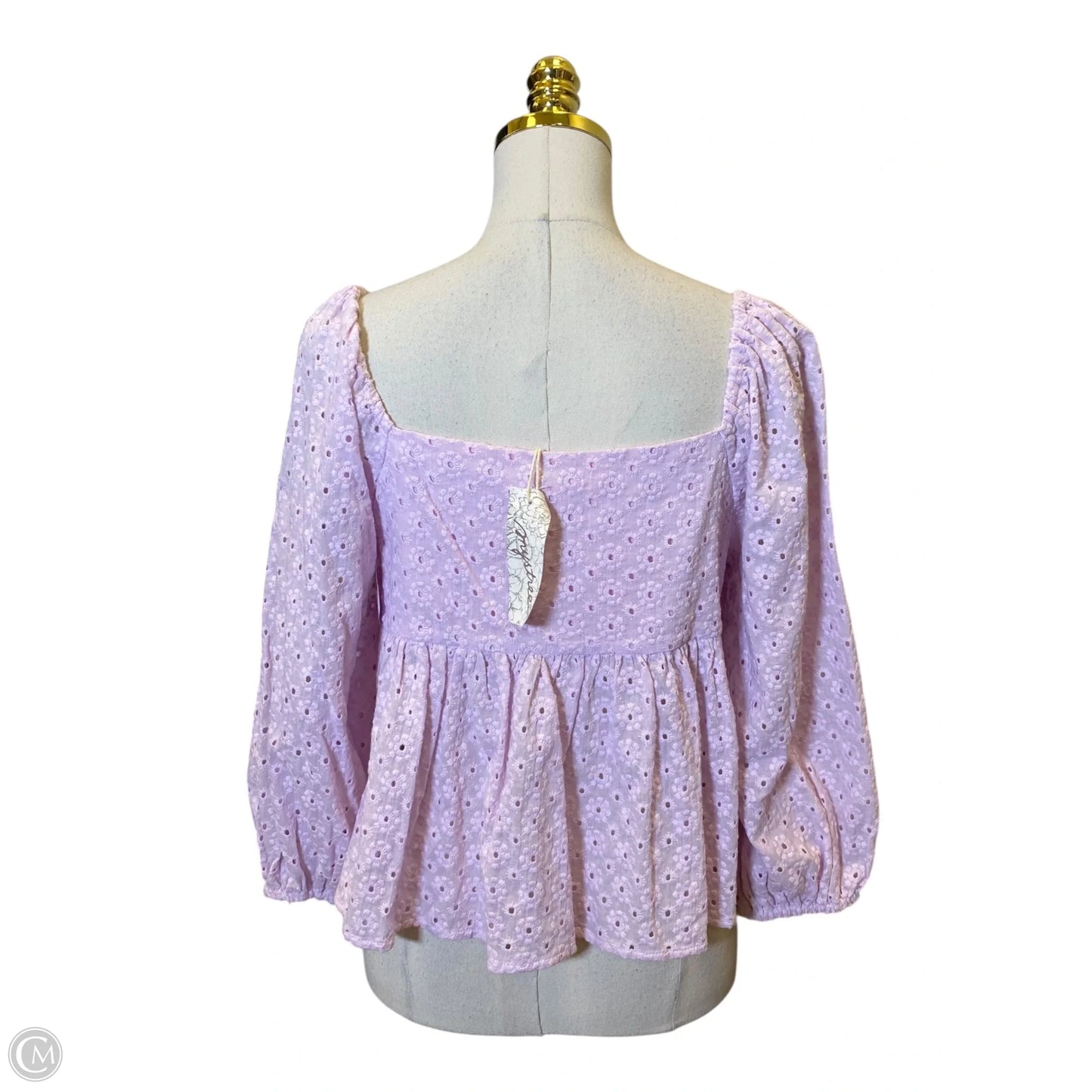 Top Long Sleeve By Mystree In Purple, Size: S