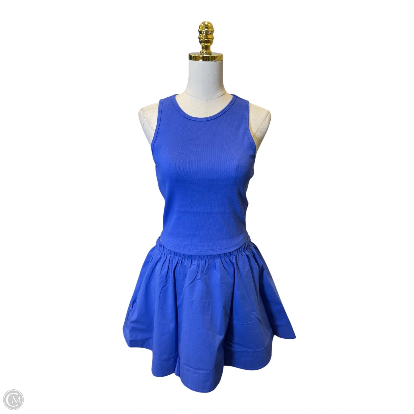Top 2pc Sleeveless By Double Zero In Blue, Size: M