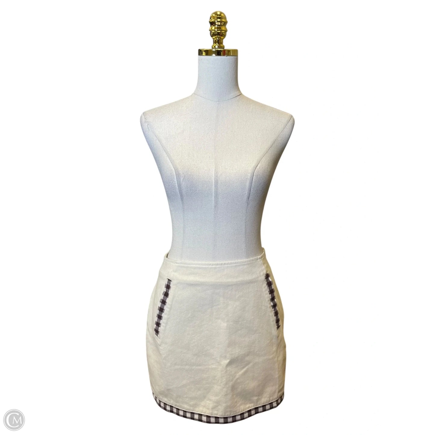 Skirt Mini & Short By Tcec In Beige, Size: L