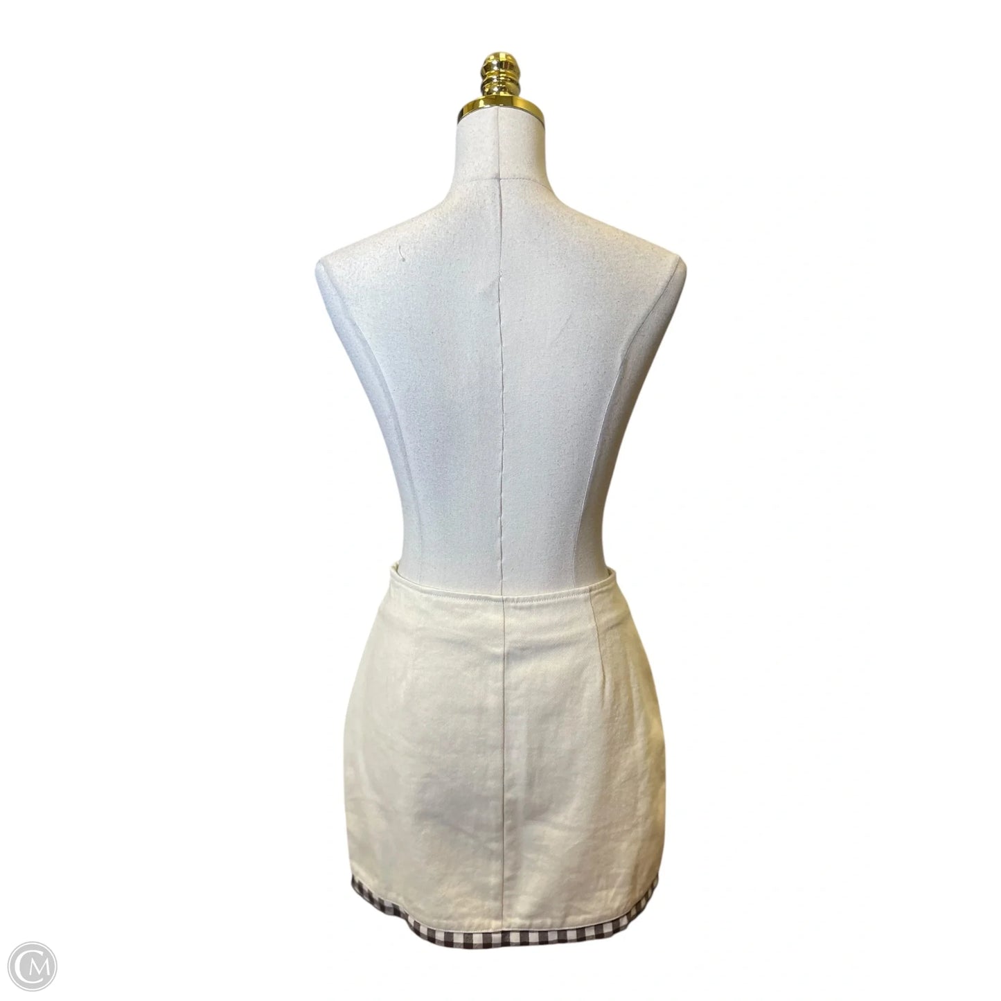 Skirt Mini & Short By Tcec In Beige, Size: L