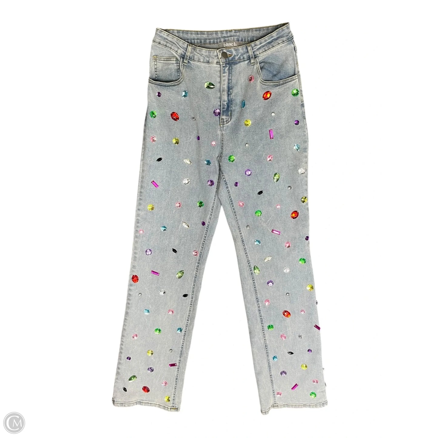 Jeans Straight By Blue B In Blue Denim, Size: S