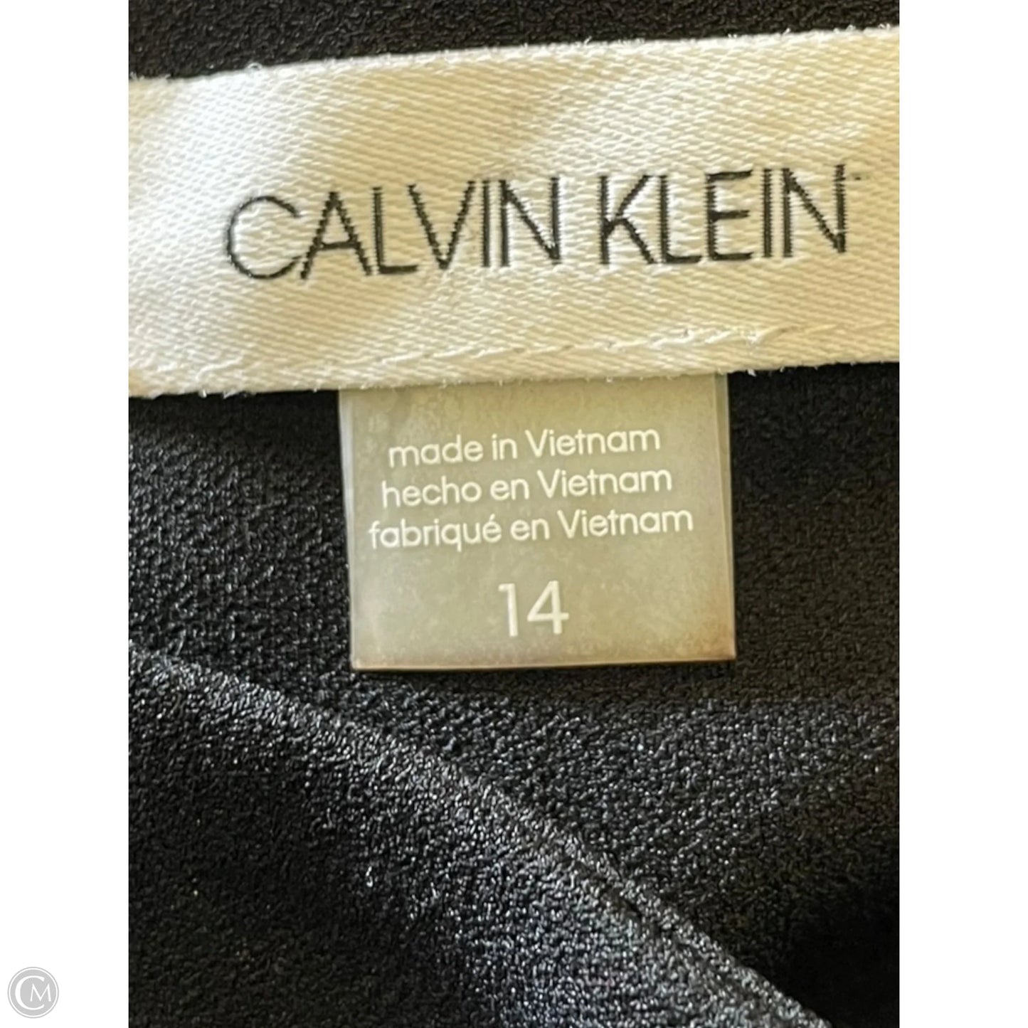 Dress Casual Short By Calvin Klein In Black, Size: L