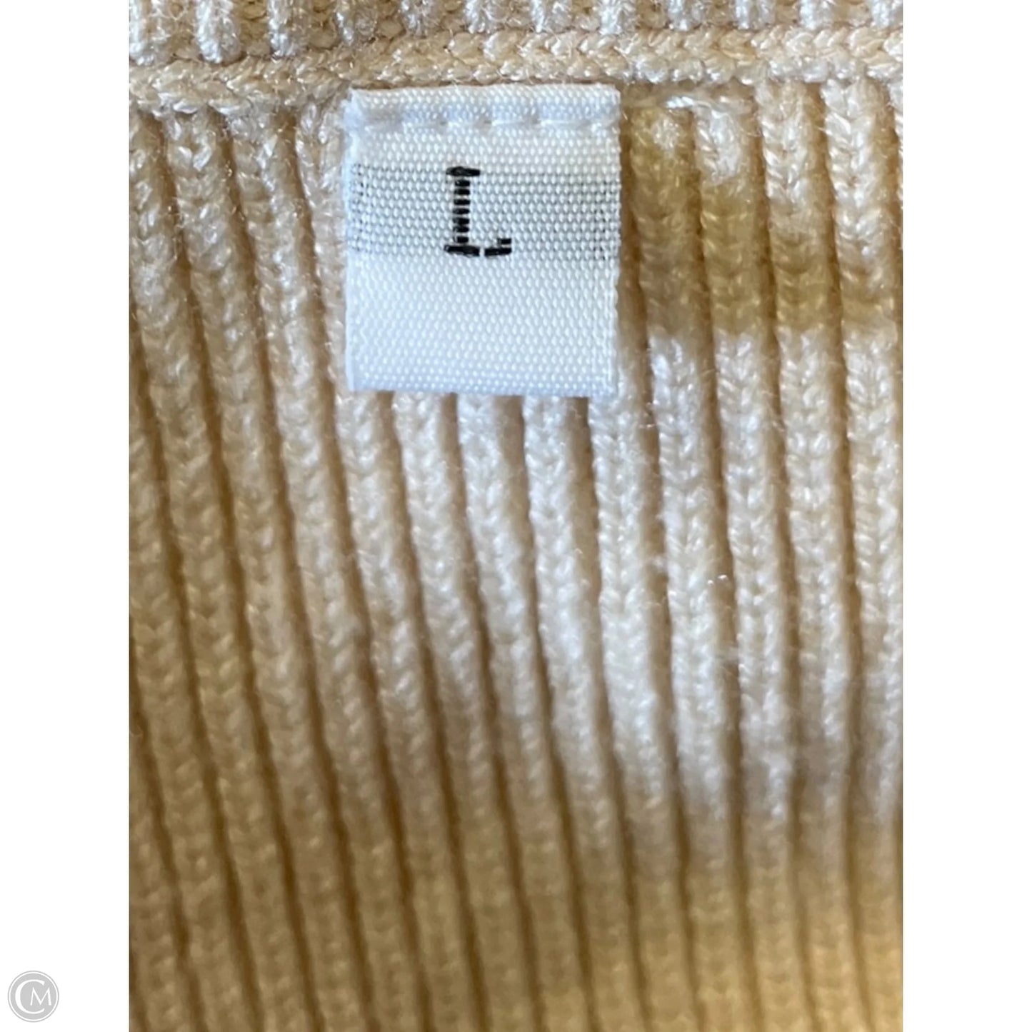 Top Sleeveless By Clothes Mentor In Beige, Size: L