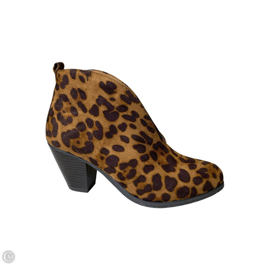Boots Ankle Heels By Pierre Dumas In Animal Print, Size: 6