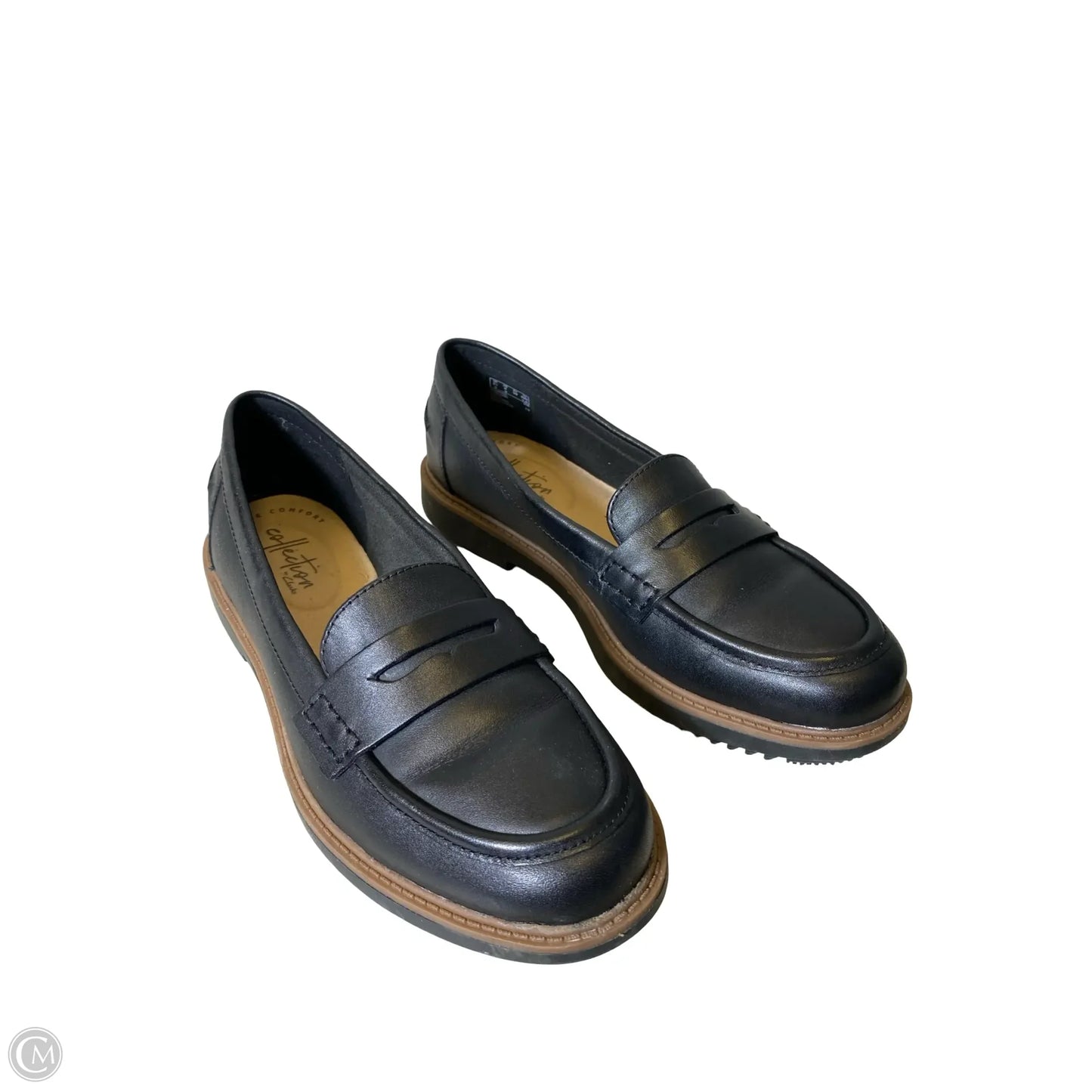 Shoes Flats By Clarks In Black, Size: 6