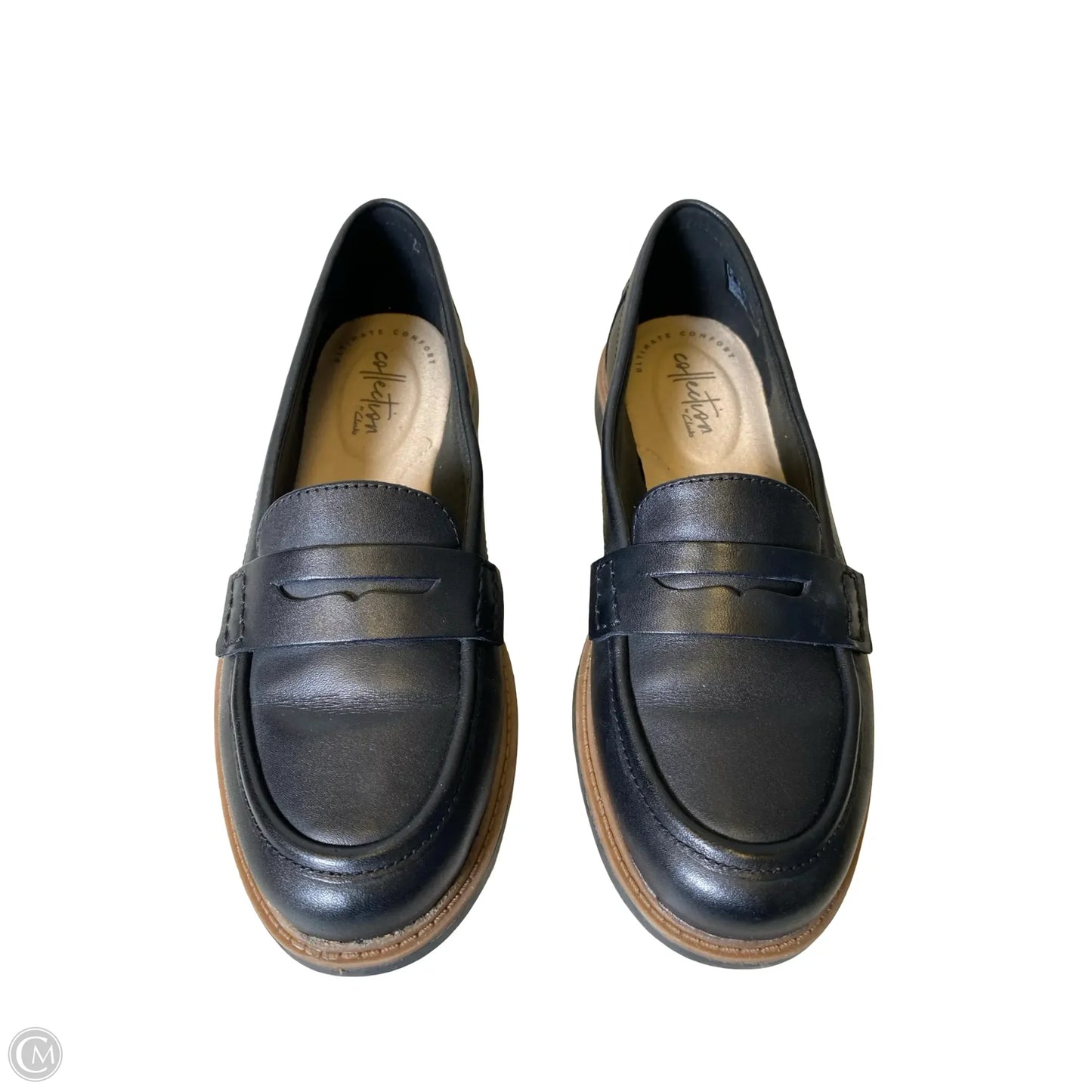 Shoes Flats By Clarks In Black, Size: 6