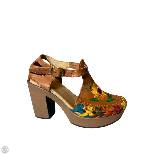 Shoes Heels Block By Clothes Mentor In Multi-colored, Size: 6