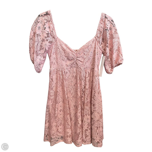 Dress Casual Short By Clothes Mentor In Pink, Size: L