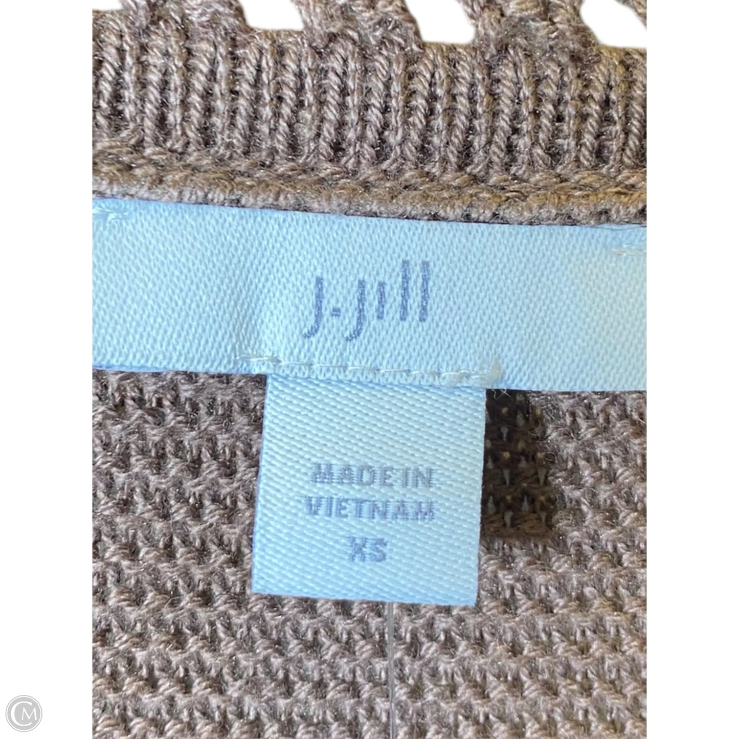 Top Sleeveless By J. Jill In Brown, Size: Xs