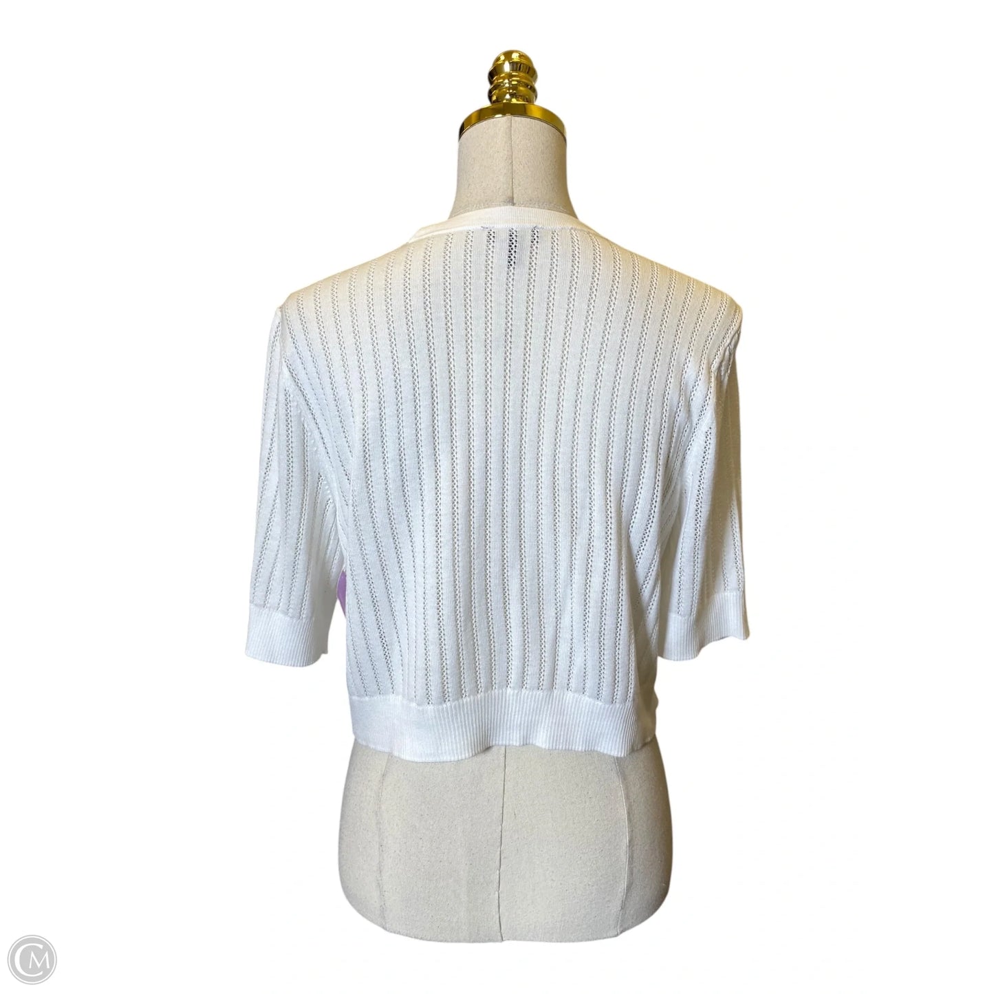 Cardigan By Talbots In White, Size: M